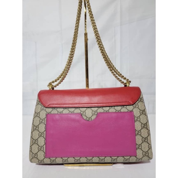 Authentic GUCCI GG Supreme Monogram Calfskin Medium Padlock Shoulder Bag - Picture 6 of 16